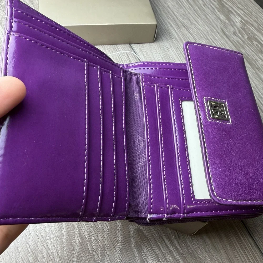 Giani Bernini Women's Genuine Leather Wallet Violet Purple 5